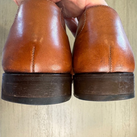 Bruno Magli Men 7.5 M Cognac Brown Leather Cap Toe Oxford Dress Shoes Italy main image 12